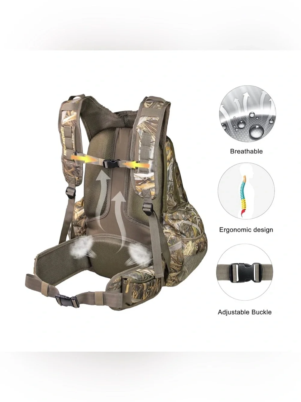 MYDAYS Hunting Camouflage Outdoor Hunting Camping Tactical Military Backpack